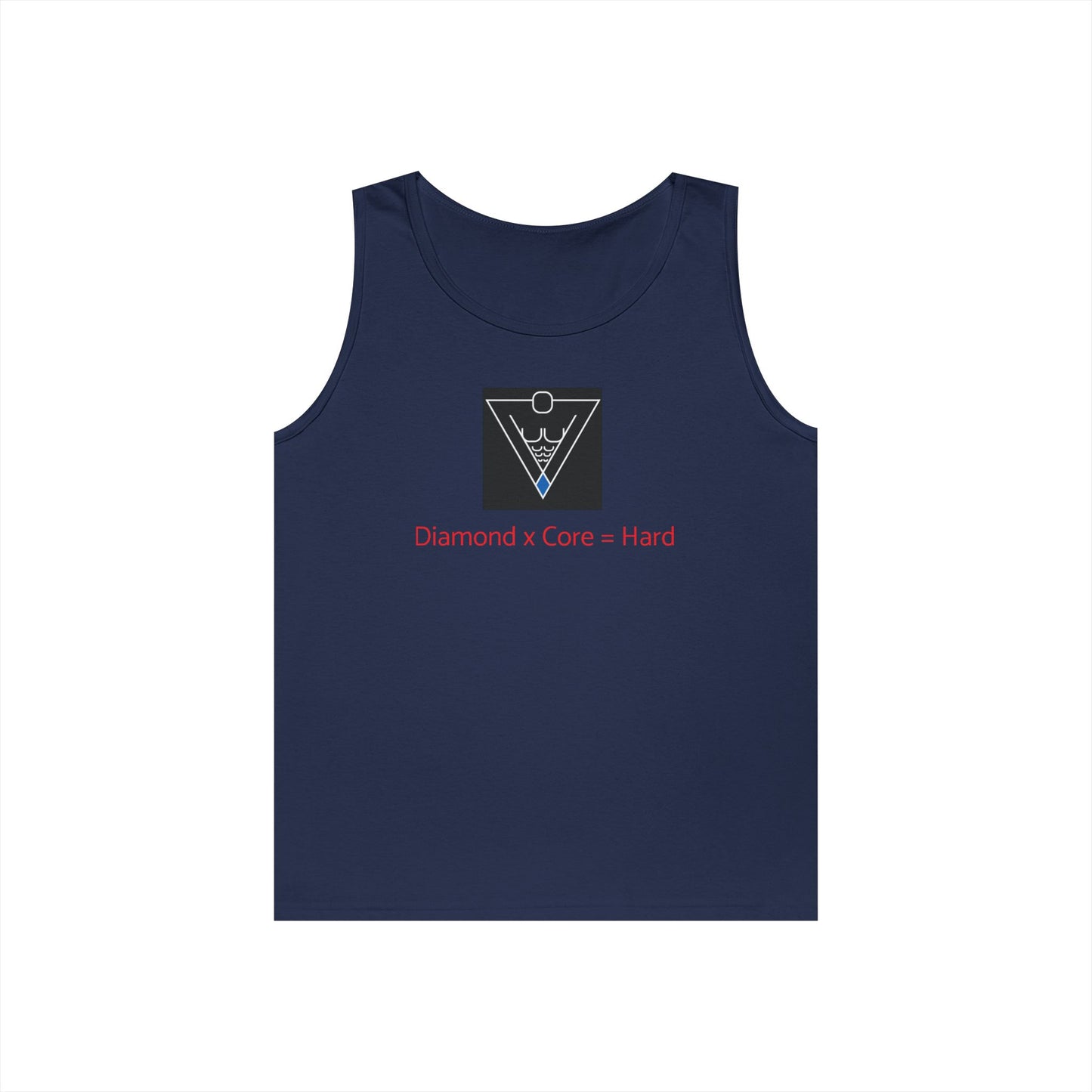 Copy of Unisex Heavy Cotton Tank Top - Diamond Core Hard & Results University, Fitness Apparel, Casual Wear, Gym Tank, Gift for Him/Her