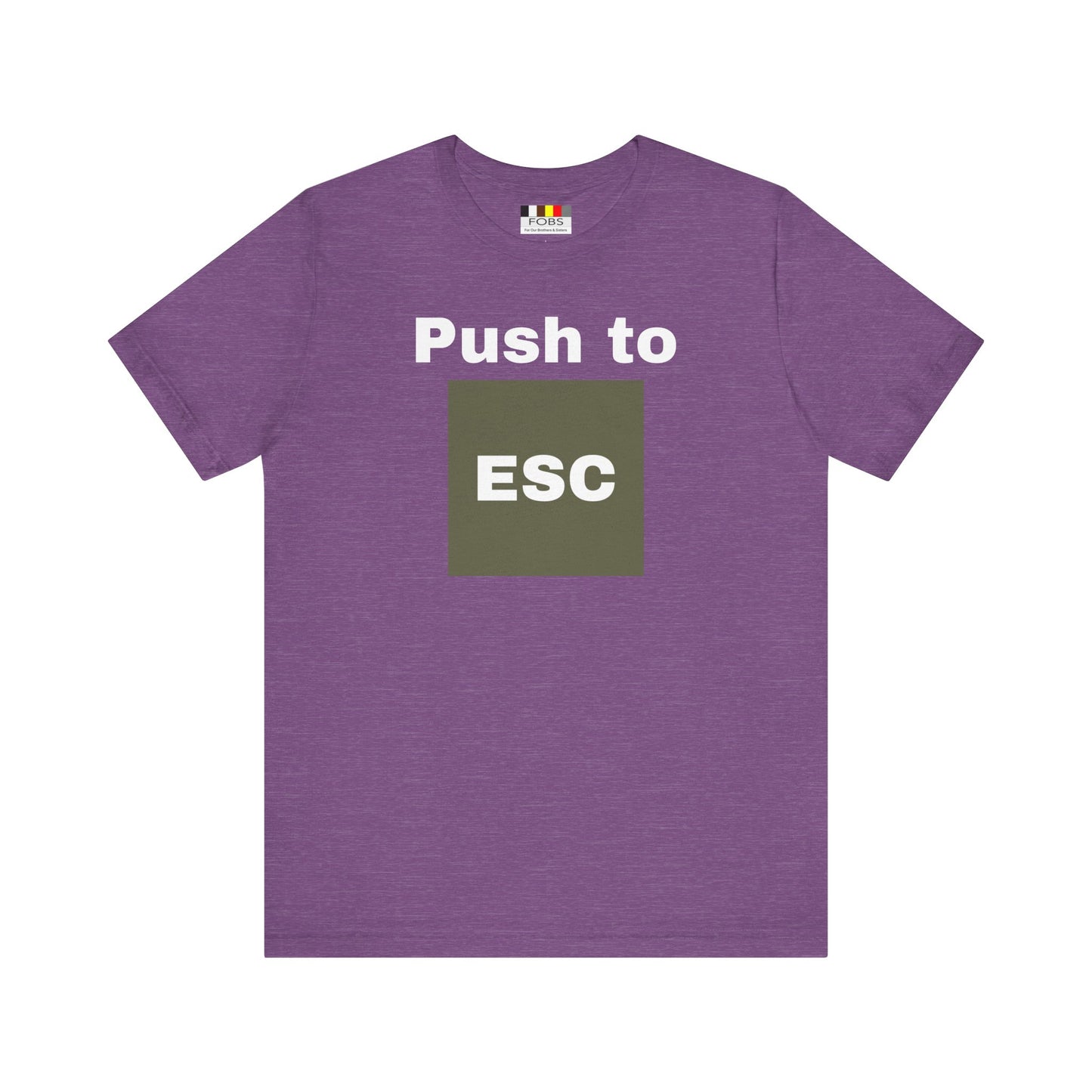 ESC Graphic Unisex Jersey Tee | Casual Streetwear, Everyday Chic, Gift for Friends, Summer Staple, Festival Wear