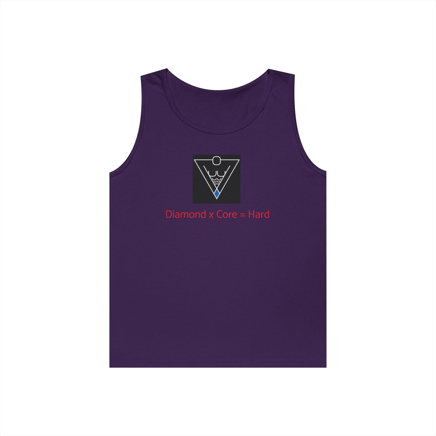 Copy of Unisex Heavy Cotton Tank Top - Diamond Core Hard & Results University, Fitness Apparel, Casual Wear, Gym Tank, Gift for Him/Her