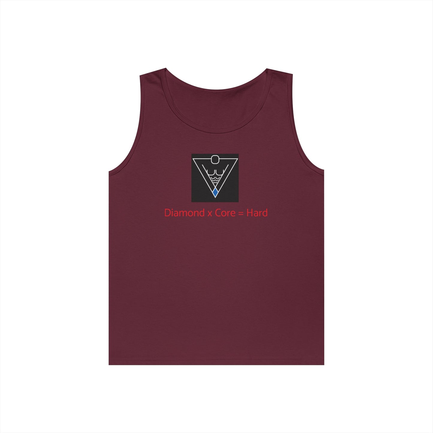 Copy of Unisex Heavy Cotton Tank Top - Diamond Core Hard & Results University, Fitness Apparel, Casual Wear, Gym Tank, Gift for Him/Her