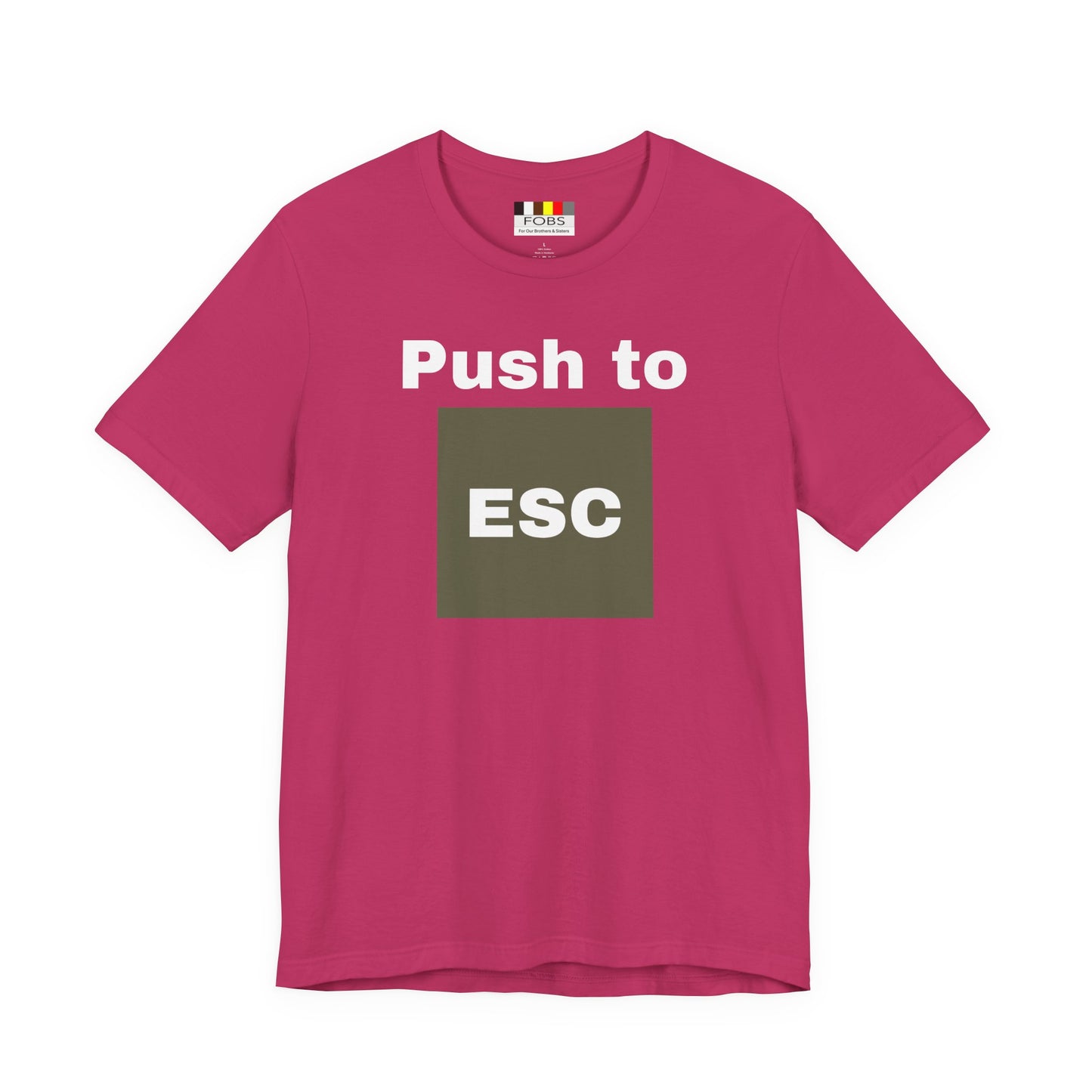 ESC Graphic Unisex Jersey Tee | Casual Streetwear, Everyday Chic, Gift for Friends, Summer Staple, Festival Wear