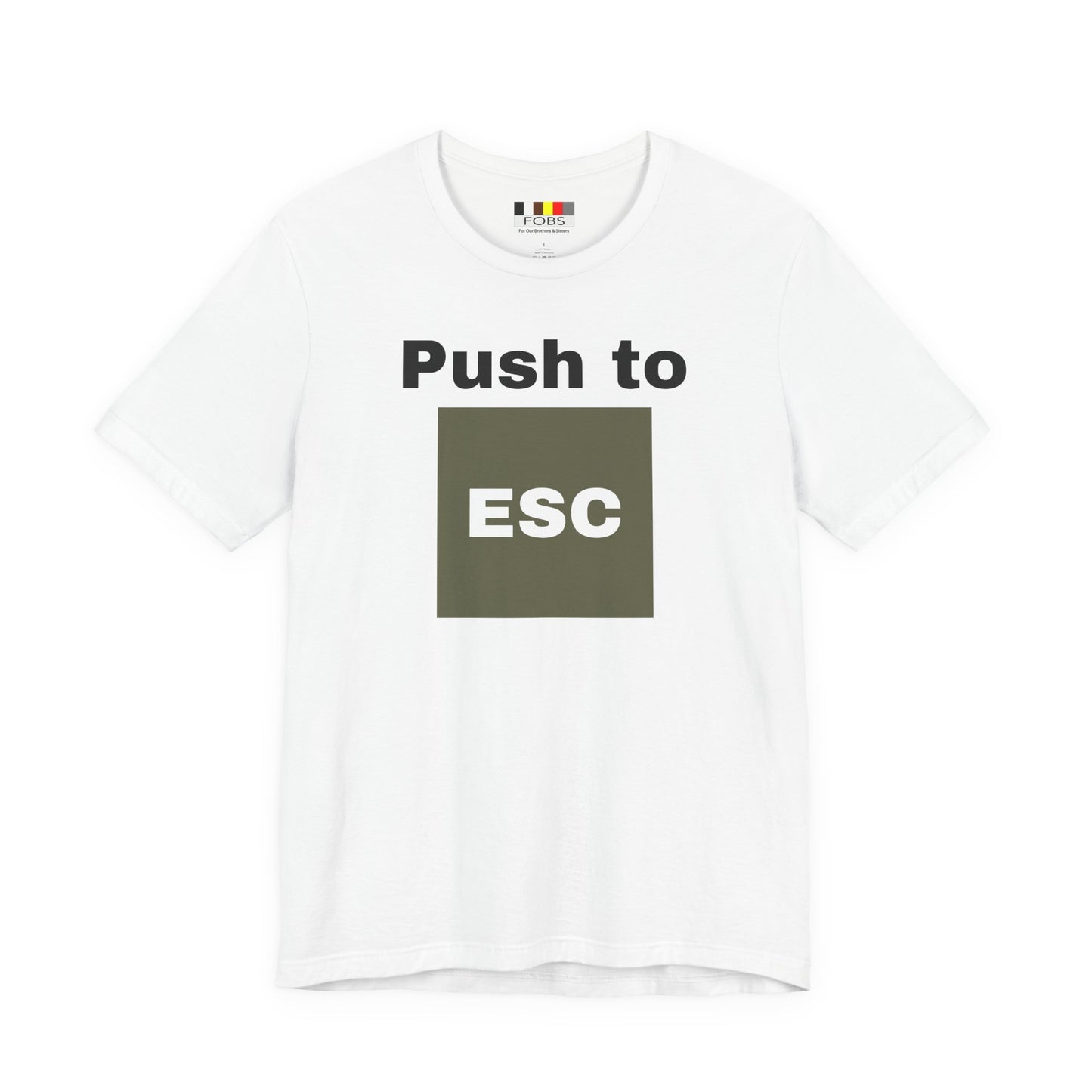 ESC Graphic Unisex Jersey Tee | Casual Streetwear, Everyday Chic, Gift for Friends, Summer Staple, Festival Wear