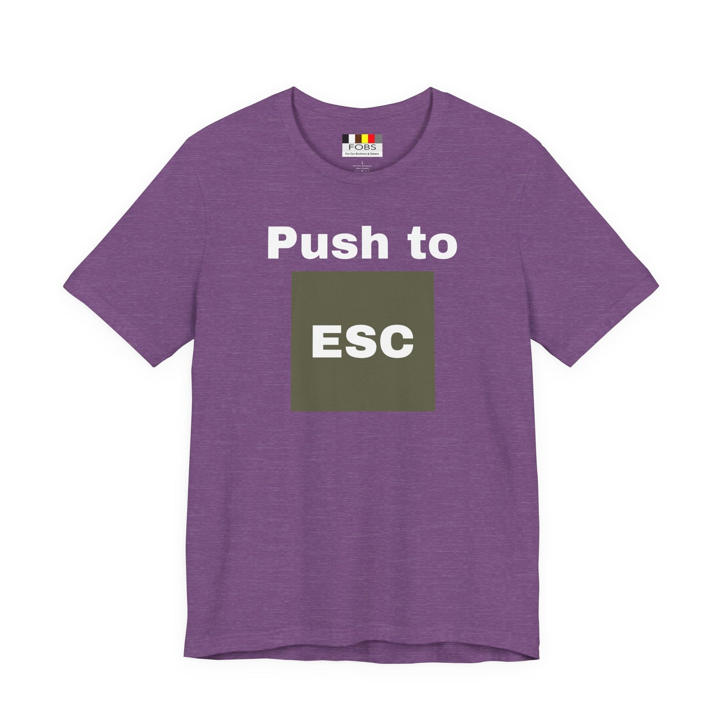 ESC Graphic Unisex Jersey Tee | Casual Streetwear, Everyday Chic, Gift for Friends, Summer Staple, Festival Wear