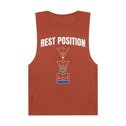 "Rest Position Push-Up We Push! You Rest. Tank top.
