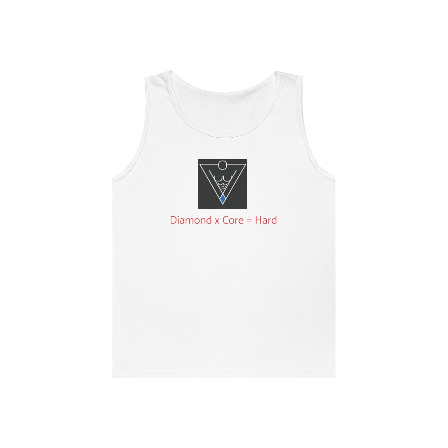 Copy of Unisex Heavy Cotton Tank Top - Diamond Core Hard & Results University, Fitness Apparel, Casual Wear, Gym Tank, Gift for Him/Her