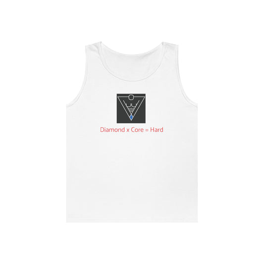 Copy of Unisex Heavy Cotton Tank Top - Diamond Core Hard & Results University, Fitness Apparel, Casual Wear, Gym Tank, Gift for Him/Her