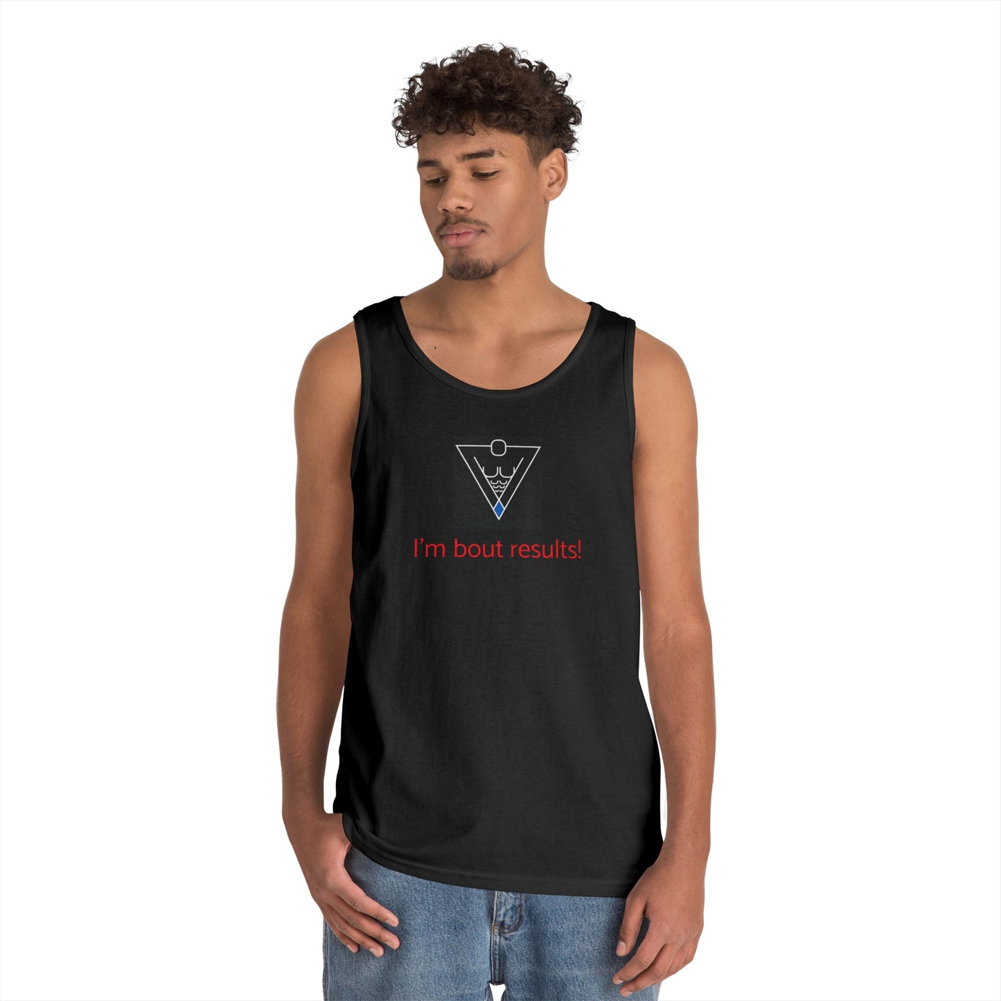 Copy of Unisex Heavy Cotton Tank Top - Diamond Core Hard & Results University, Fitness Apparel, Casual Wear, Gym Tank, Gift for Him/Her