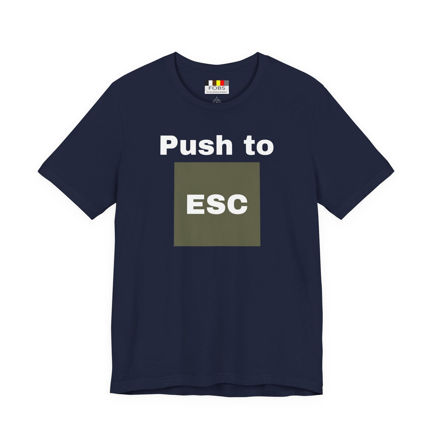 ESC Graphic Unisex Jersey Tee | Casual Streetwear, Everyday Chic, Gift for Friends, Summer Staple, Festival Wear