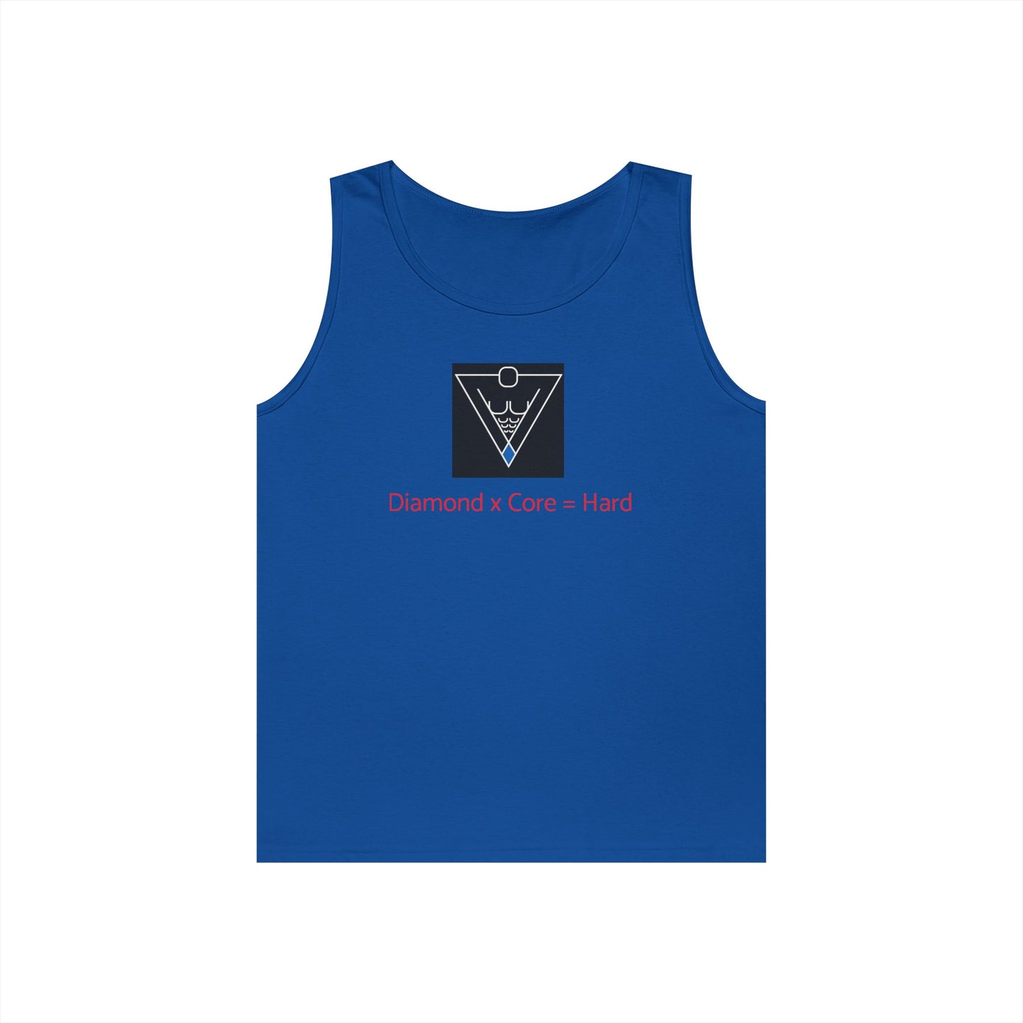 Copy of Unisex Heavy Cotton Tank Top - Diamond Core Hard & Results University, Fitness Apparel, Casual Wear, Gym Tank, Gift for Him/Her