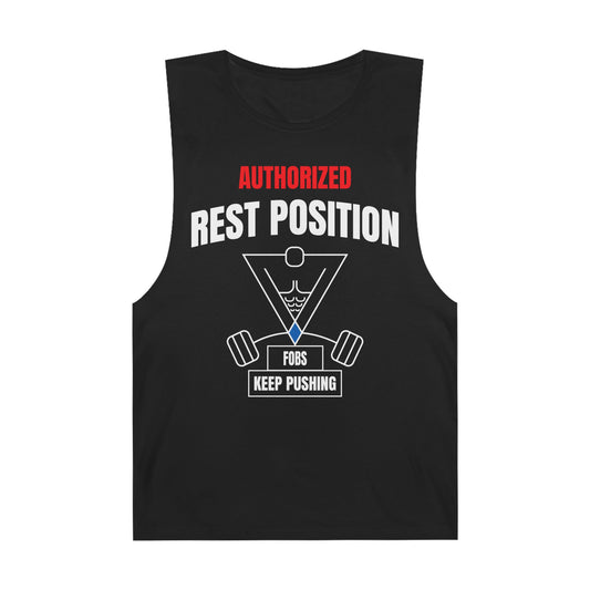 Rest Position - Authorize Your Workout, Gym Wear, Workout Gear, Men's & Women's Top, Casual Fitness Apparel, Gifts for Gym