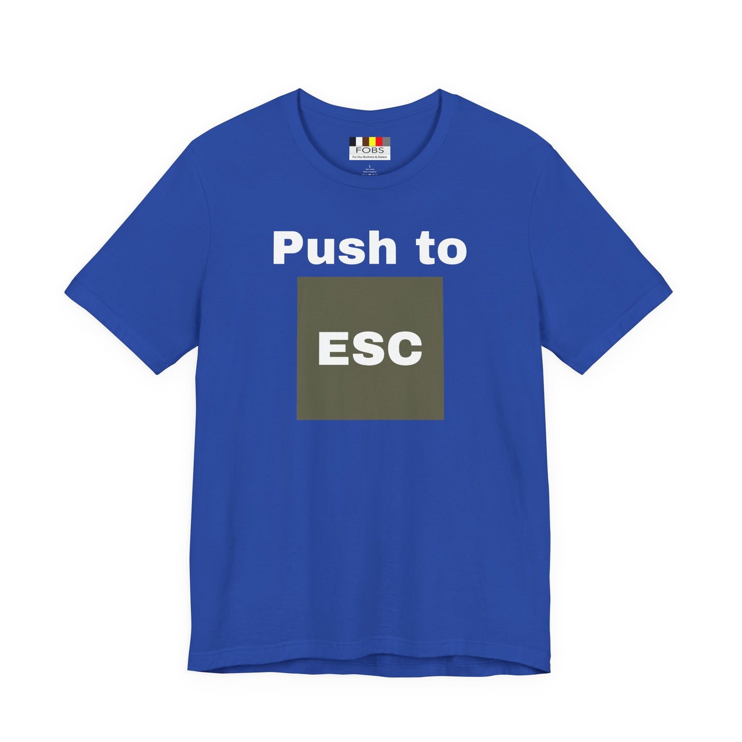 ESC Graphic Unisex Jersey Tee | Casual Streetwear, Everyday Chic, Gift for Friends, Summer Staple, Festival Wear