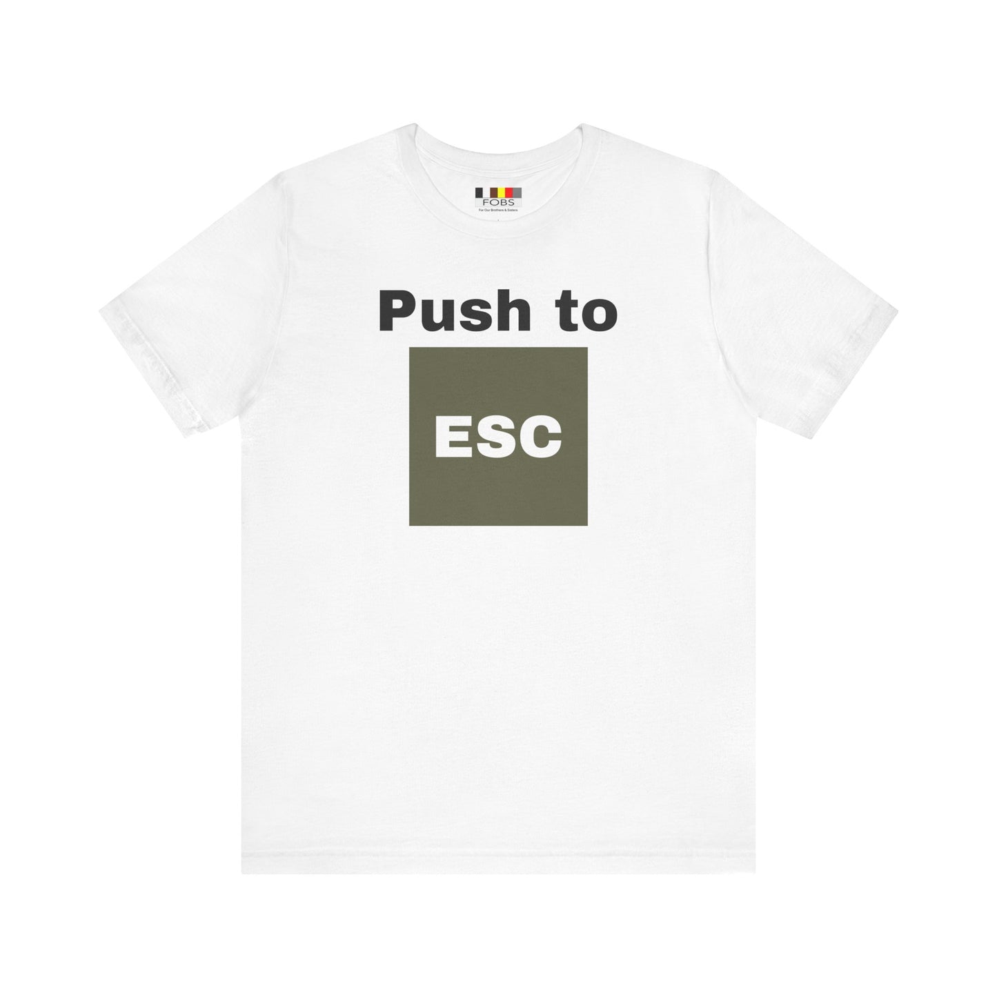 ESC Graphic Unisex Jersey Tee | Casual Streetwear, Everyday Chic, Gift for Friends, Summer Staple, Festival Wear