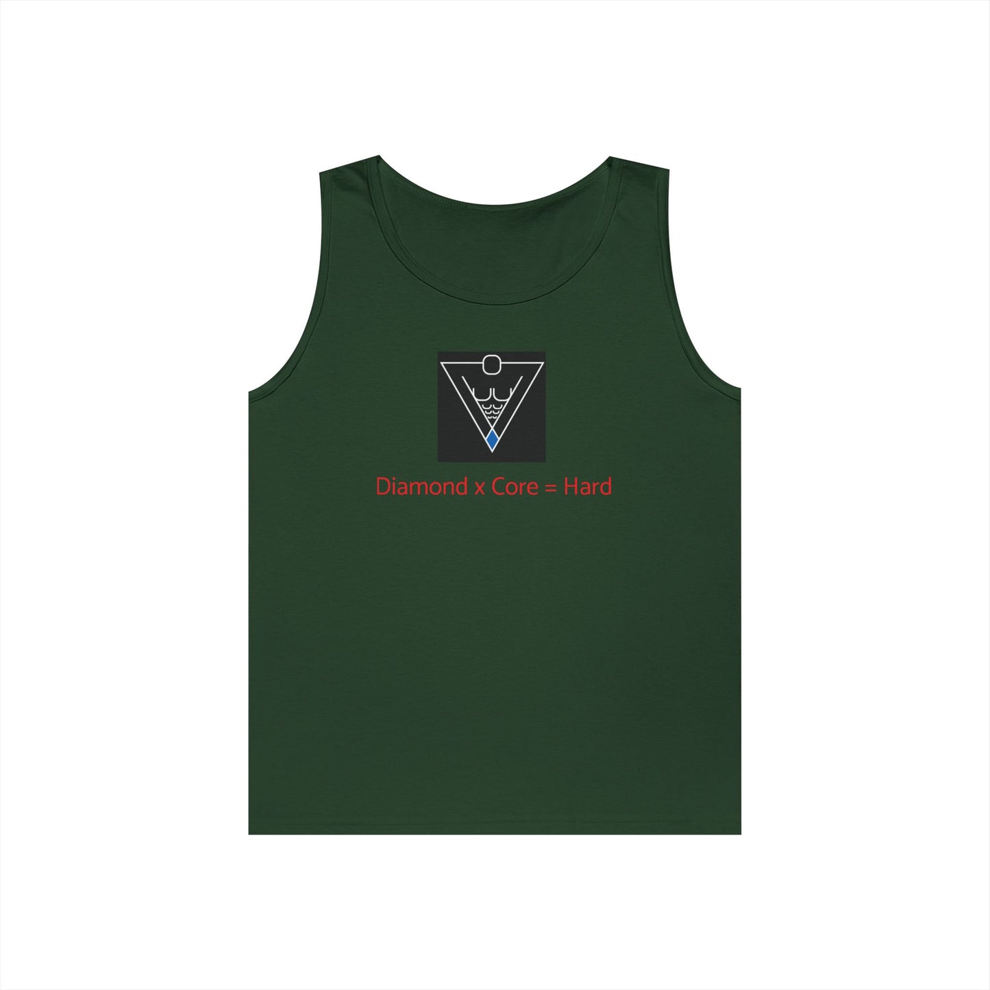 Copy of Unisex Heavy Cotton Tank Top - Diamond Core Hard & Results University, Fitness Apparel, Casual Wear, Gym Tank, Gift for Him/Her