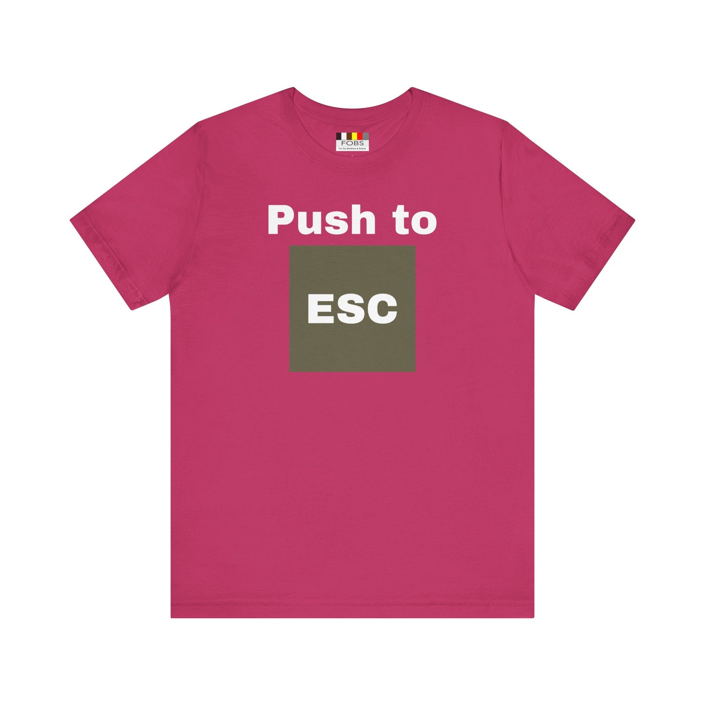 ESC Graphic Unisex Jersey Tee | Casual Streetwear, Everyday Chic, Gift for Friends, Summer Staple, Festival Wear