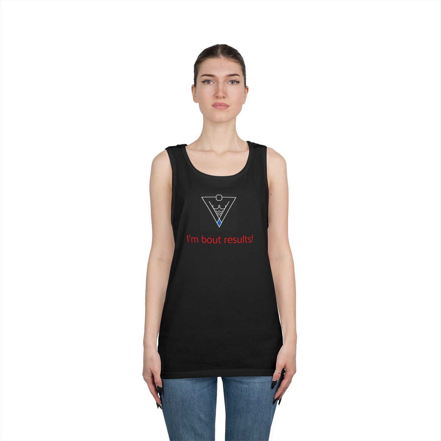Copy of Unisex Heavy Cotton Tank Top - Diamond Core Hard & Results University, Fitness Apparel, Casual Wear, Gym Tank, Gift for Him/Her