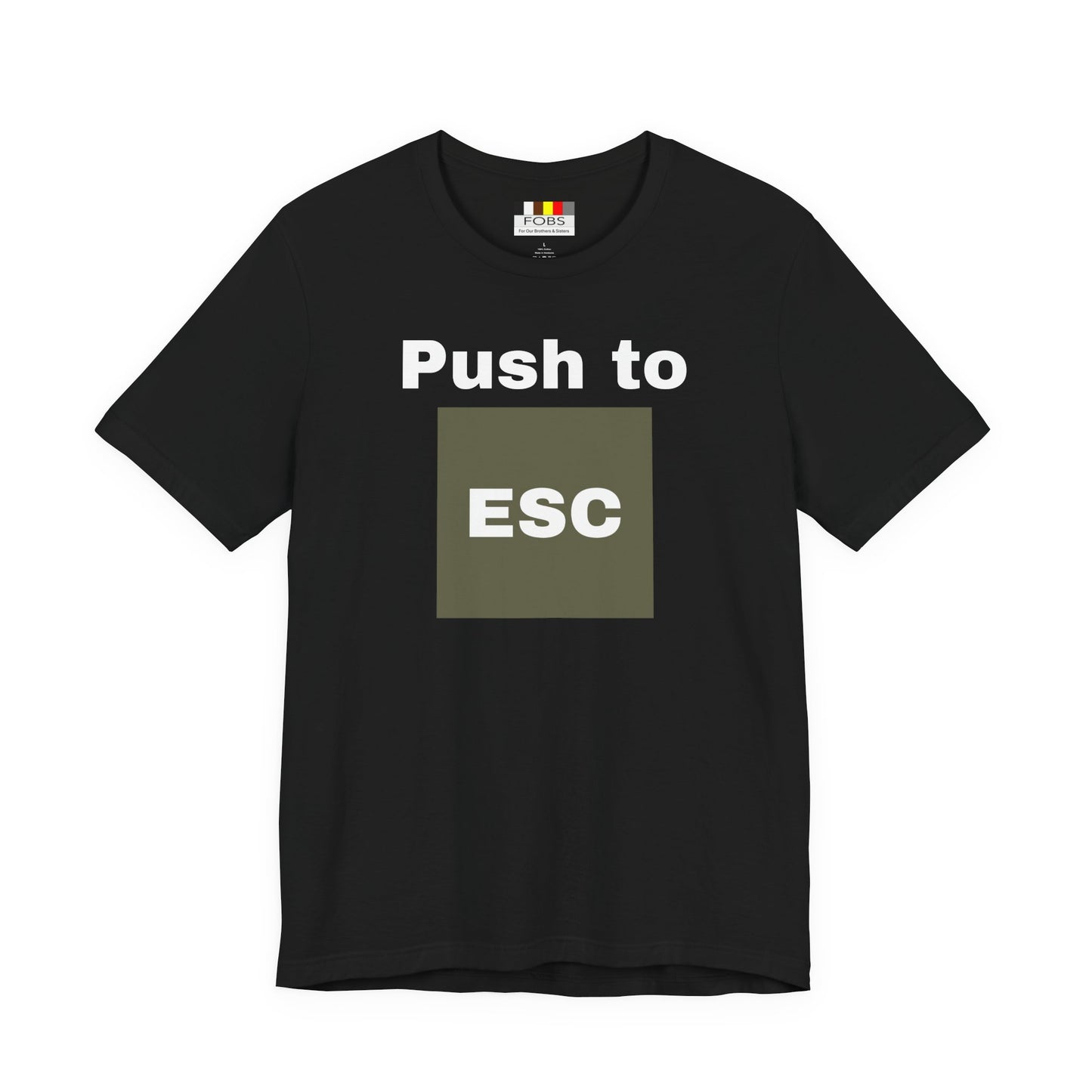 ESC Graphic Unisex Jersey Tee | Casual Streetwear, Everyday Chic, Gift for Friends, Summer Staple, Festival Wear