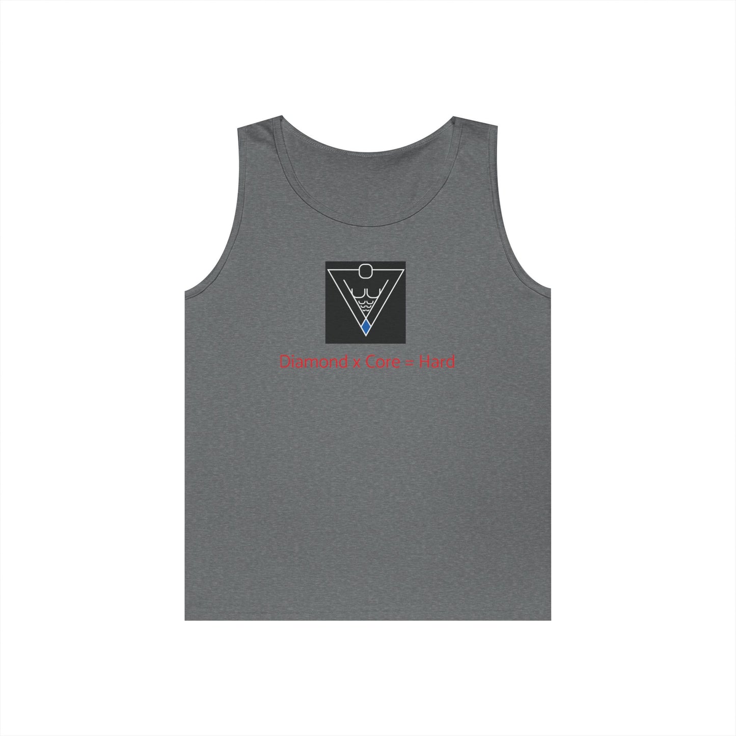 Copy of Unisex Heavy Cotton Tank Top - Diamond Core Hard & Results University, Fitness Apparel, Casual Wear, Gym Tank, Gift for Him/Her