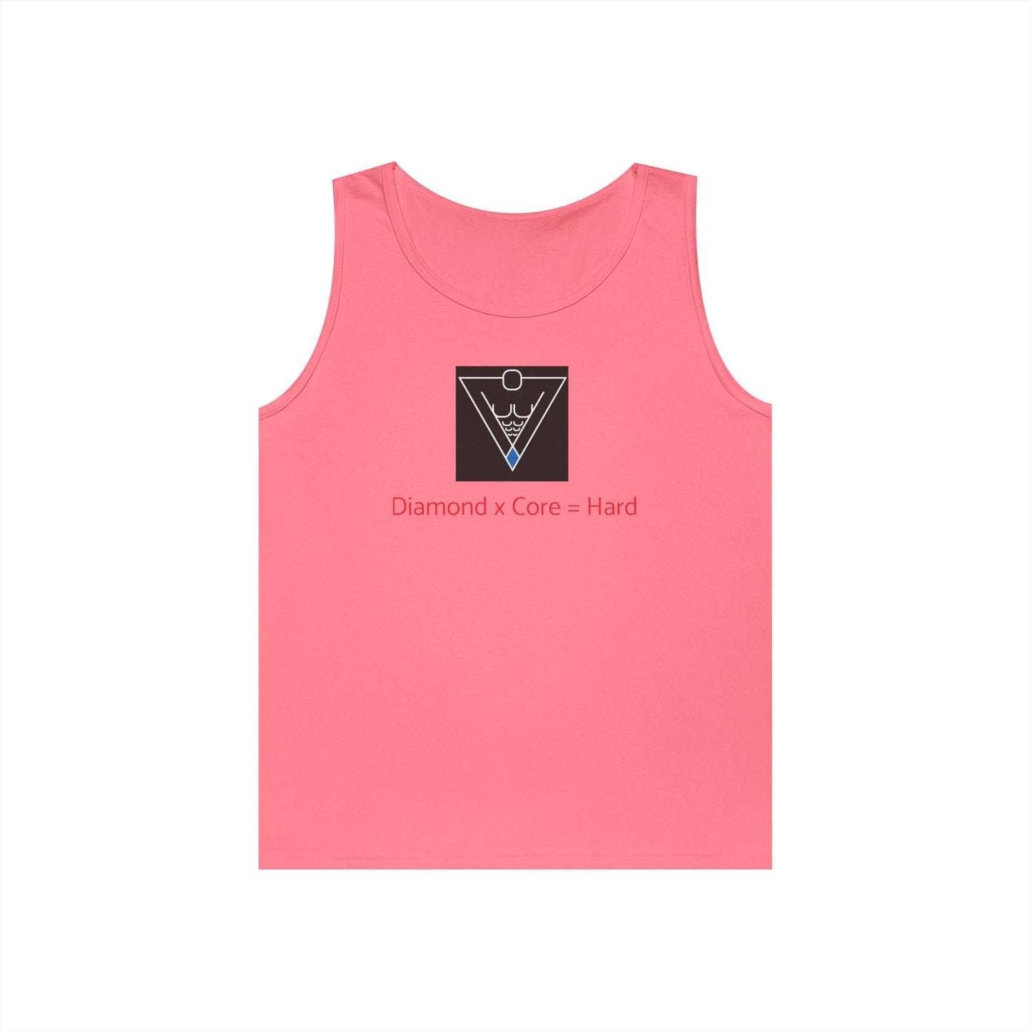 Copy of Unisex Heavy Cotton Tank Top - Diamond Core Hard & Results University, Fitness Apparel, Casual Wear, Gym Tank, Gift for Him/Her
