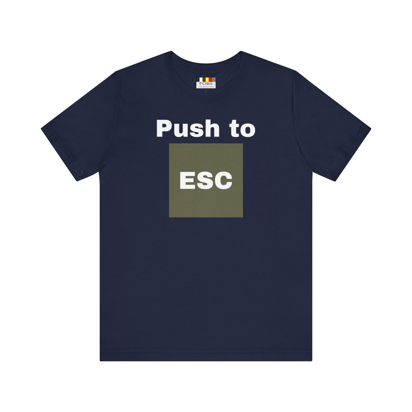 ESC Graphic Unisex Jersey Tee | Casual Streetwear, Everyday Chic, Gift for Friends, Summer Staple, Festival Wear
