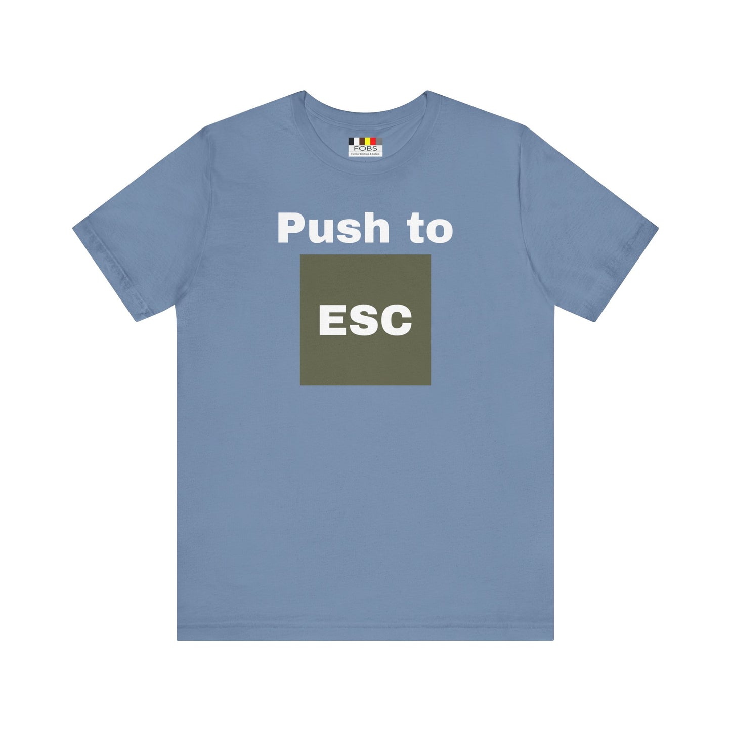 ESC Graphic Unisex Jersey Tee | Casual Streetwear, Everyday Chic, Gift for Friends, Summer Staple, Festival Wear