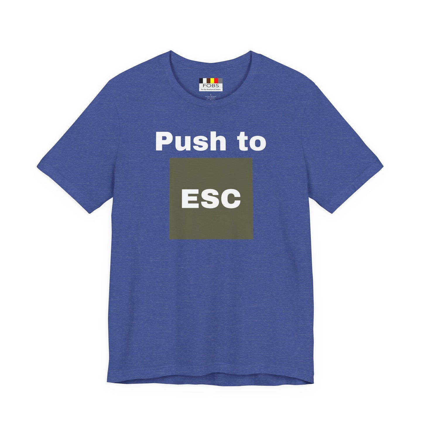 ESC Graphic Unisex Jersey Tee | Casual Streetwear, Everyday Chic, Gift for Friends, Summer Staple, Festival Wear