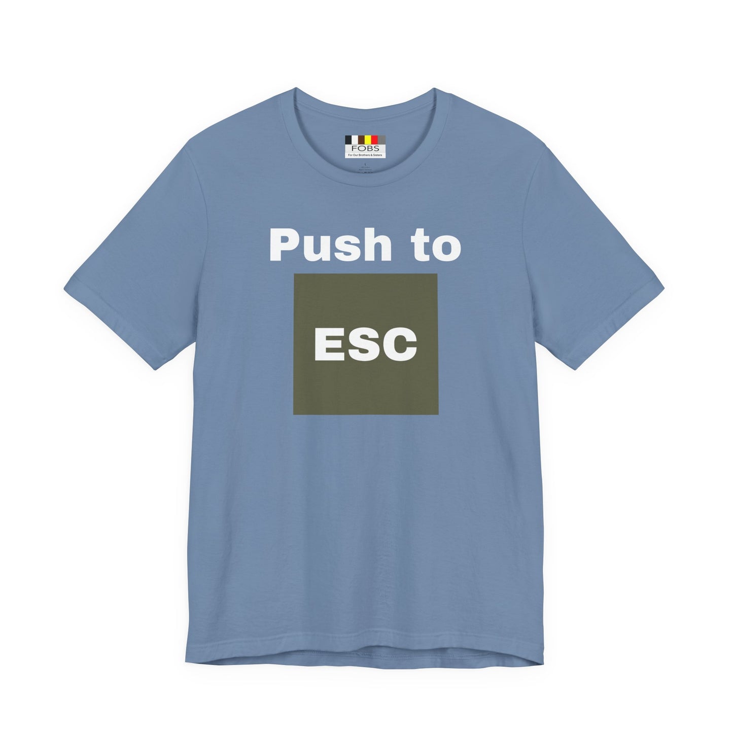 ESC Graphic Unisex Jersey Tee | Casual Streetwear, Everyday Chic, Gift for Friends, Summer Staple, Festival Wear