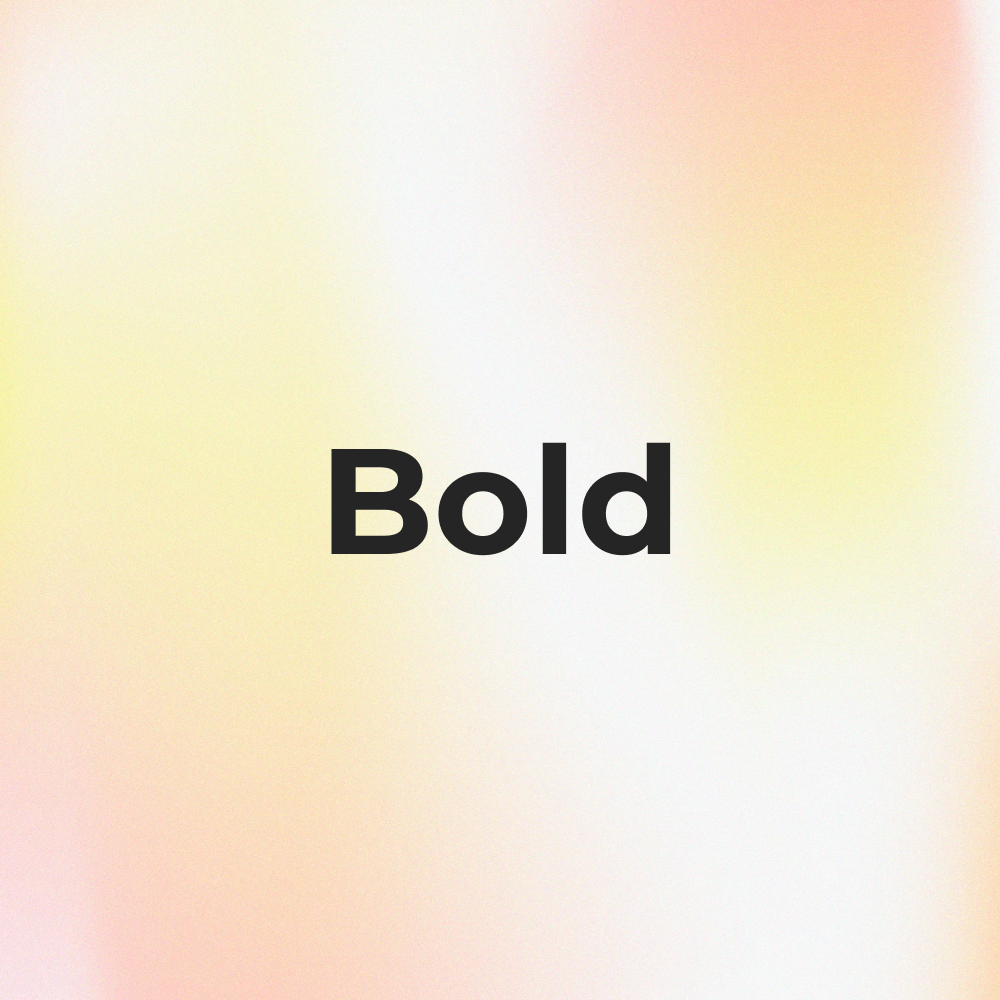 Bold