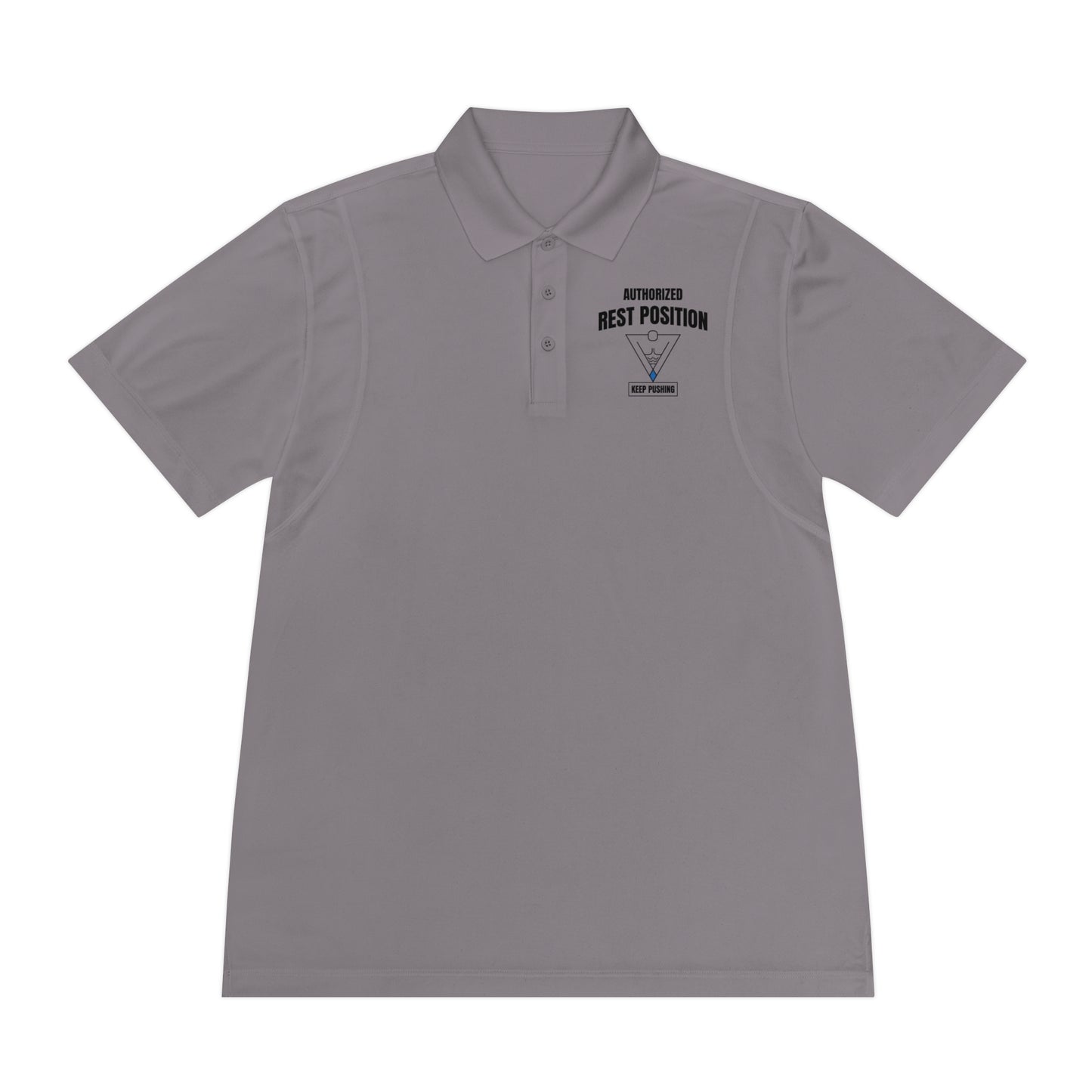 Men's Sport Polo — 'Best Position' Tactical Logo Athletic Golf Shirt