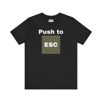 ESC Graphic Unisex Jersey Tee | Casual Streetwear, Everyday Chic, Gift for Friends, Summer Staple, Festival Wear