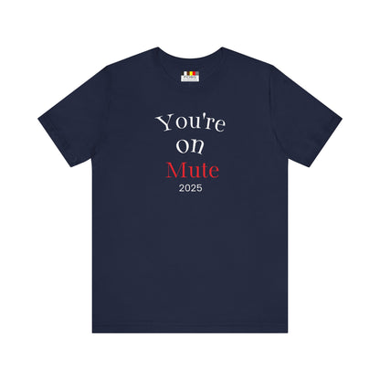 Minimalist Mute Graphic Tee, Unisex T-Shirt, Casual Wear, Statement Fashion, Gift for Music Lovers