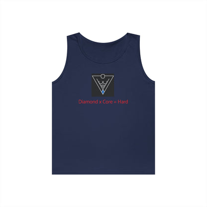 Copy of Unisex Heavy Cotton Tank Top - Diamond Core Hard & Results University, Fitness Apparel, Casual Wear, Gym Tank, Gift for Him/Her