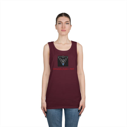 Copy of Unisex Heavy Cotton Tank Top - Diamond Core Hard & Results University, Fitness Apparel, Casual Wear, Gym Tank, Gift for Him/Her
