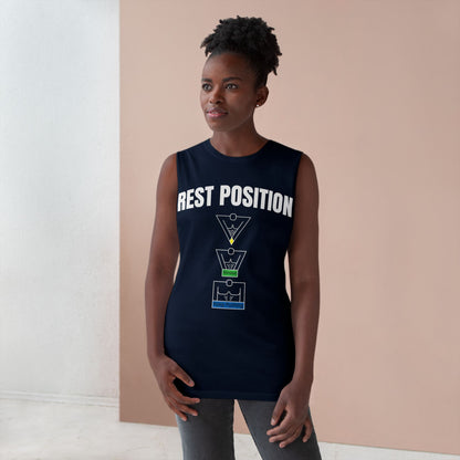 "Rest Position Push-Up We Push! You Rest. Tank top.