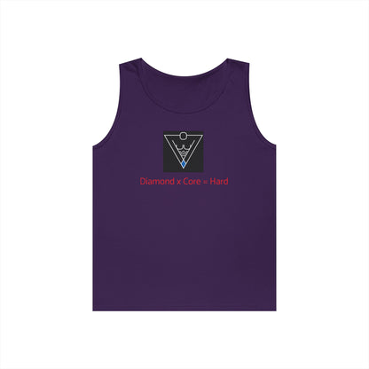 Copy of Unisex Heavy Cotton Tank Top - Diamond Core Hard & Results University, Fitness Apparel, Casual Wear, Gym Tank, Gift for Him/Her