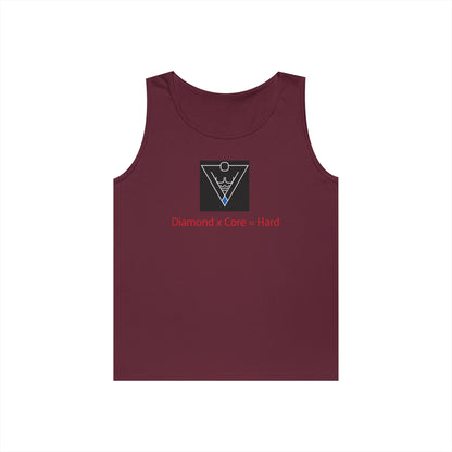 Copy of Unisex Heavy Cotton Tank Top - Diamond Core Hard & Results University, Fitness Apparel, Casual Wear, Gym Tank, Gift for Him/Her