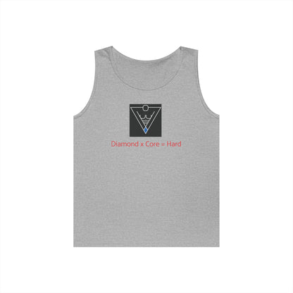 Copy of Unisex Heavy Cotton Tank Top - Diamond Core Hard & Results University, Fitness Apparel, Casual Wear, Gym Tank, Gift for Him/Her