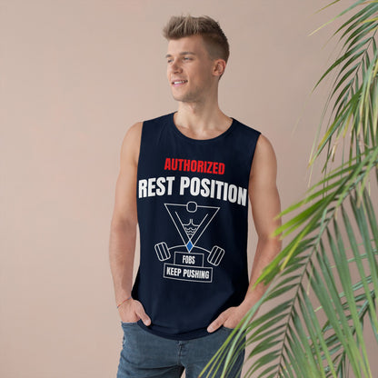 Rest Position - Authorize Your Workout, Gym Wear, Workout Gear, Men's & Women's Top, Casual Fitness Apparel, Gifts for Gym