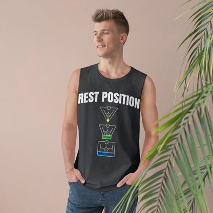 "Rest Position Push-Up We Push! You Rest. Tank top.