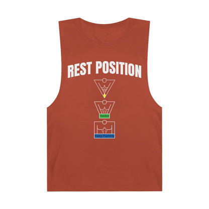 "Rest Position Push-Up We Push! You Rest. Tank top.