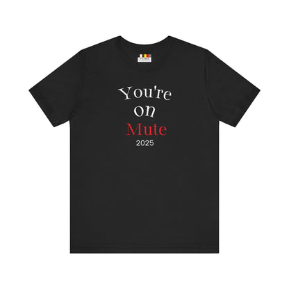 Minimalist Mute Graphic Tee, Unisex T-Shirt, Casual Wear, Statement Fashion, Gift for Music Lovers
