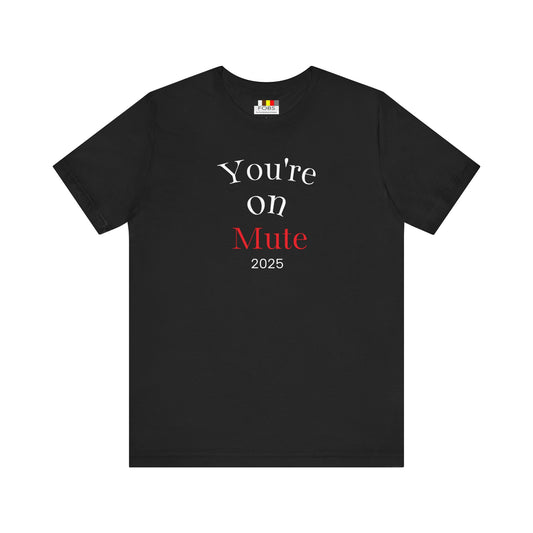 Minimalist Mute Graphic Tee, Unisex T-Shirt, Casual Wear, Statement Fashion, Gift for Music Lovers