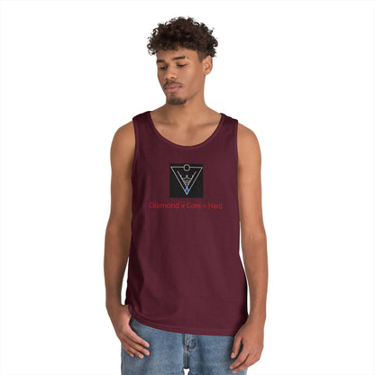 Copy of Unisex Heavy Cotton Tank Top - Diamond Core Hard & Results University, Fitness Apparel, Casual Wear, Gym Tank, Gift for Him/Her
