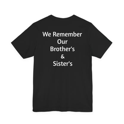Veteran Tribute Tee, Unisex Short Sleeve Shirt for Memorial Day, Veteran's Day, Gifts for Military Families, Remembrance Apparel