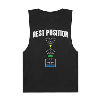 "Rest Position Push-Up We Push! You Rest. Tank top.