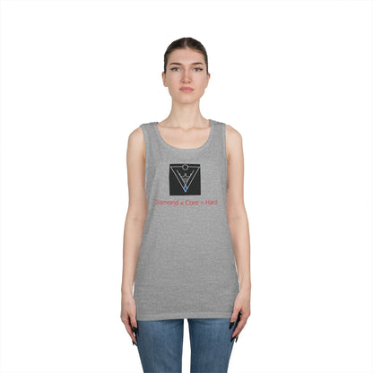 Copy of Unisex Heavy Cotton Tank Top - Diamond Core Hard & Results University, Fitness Apparel, Casual Wear, Gym Tank, Gift for Him/Her