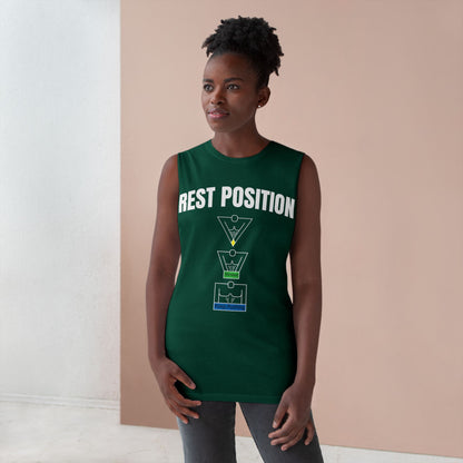 "Rest Position Push-Up We Push! You Rest. Tank top.