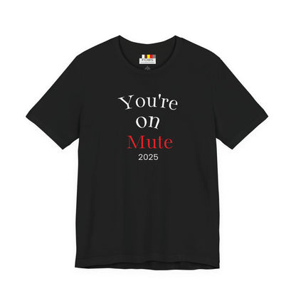 Minimalist Mute Graphic Tee, Unisex T-Shirt, Casual Wear, Statement Fashion, Gift for Music Lovers