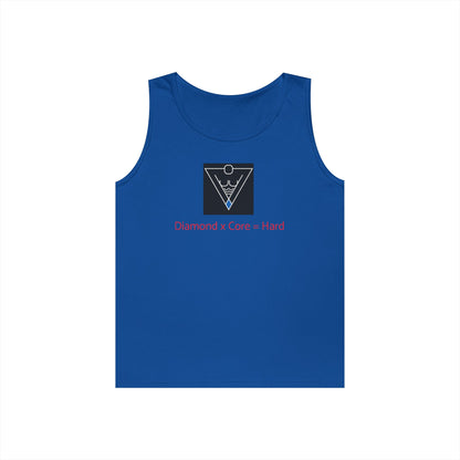 Copy of Unisex Heavy Cotton Tank Top - Diamond Core Hard & Results University, Fitness Apparel, Casual Wear, Gym Tank, Gift for Him/Her