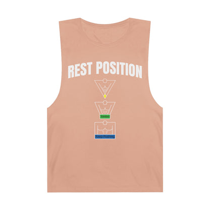 "Rest Position Push-Up We Push! You Rest. Tank top.