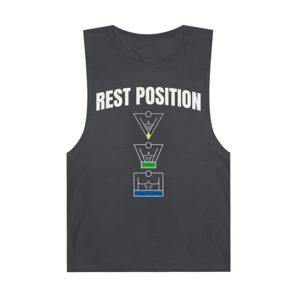 "Rest Position Push-Up We Push! You Rest. Tank top.
